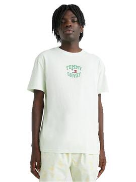 Camiseta Tommy Jeans Classic Arched Logo Verde
