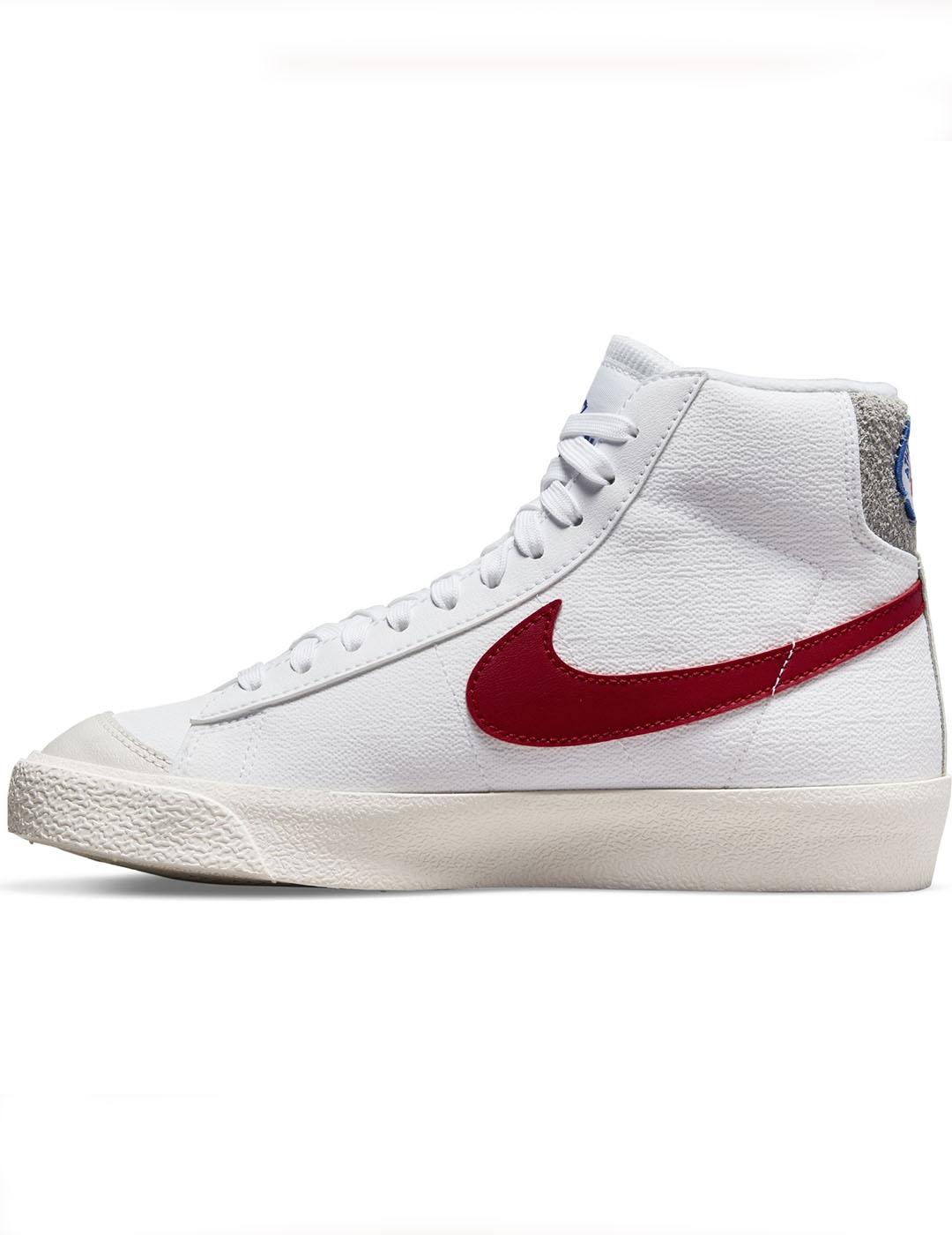 BLAZER MID 77 SE(GS)white/red/grey