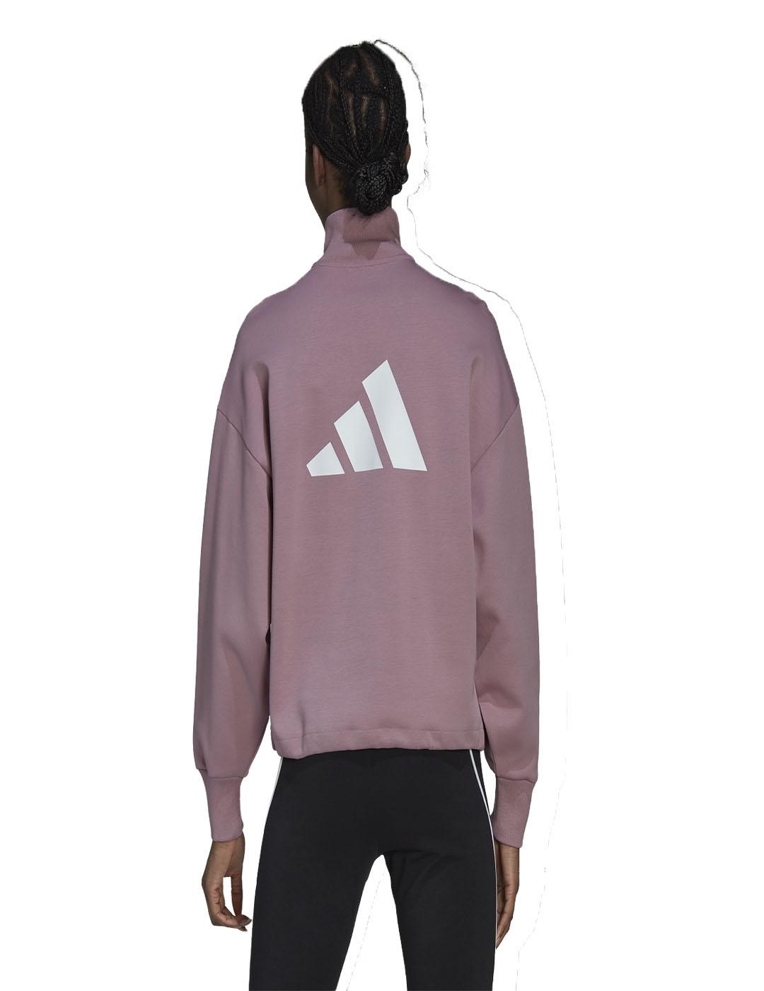 SUDADERA ADIDAS W FI 3B QZ MAGMAU