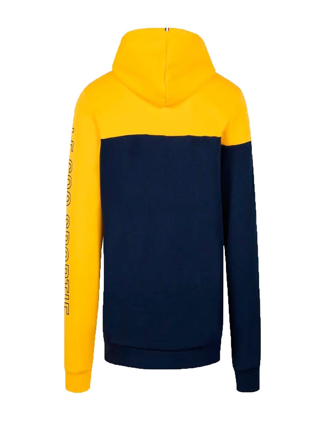 SUDADERA LE COQ SPORTIF SAISON 2 HOODY Nº1 M BLEU NUIT/LEMO