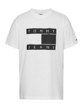 Camiseta Tommy Jeans Classic Spray flag