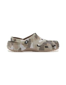 Crocs classic printed camo clog u mushroom/multi