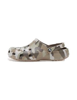 Crocs classic printed camo clog u mushroom/multi