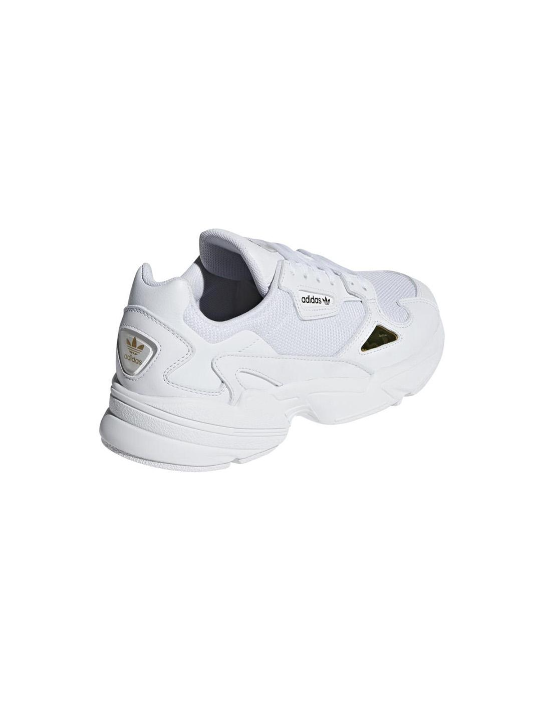 Adidas falcon fashion mujer blancas