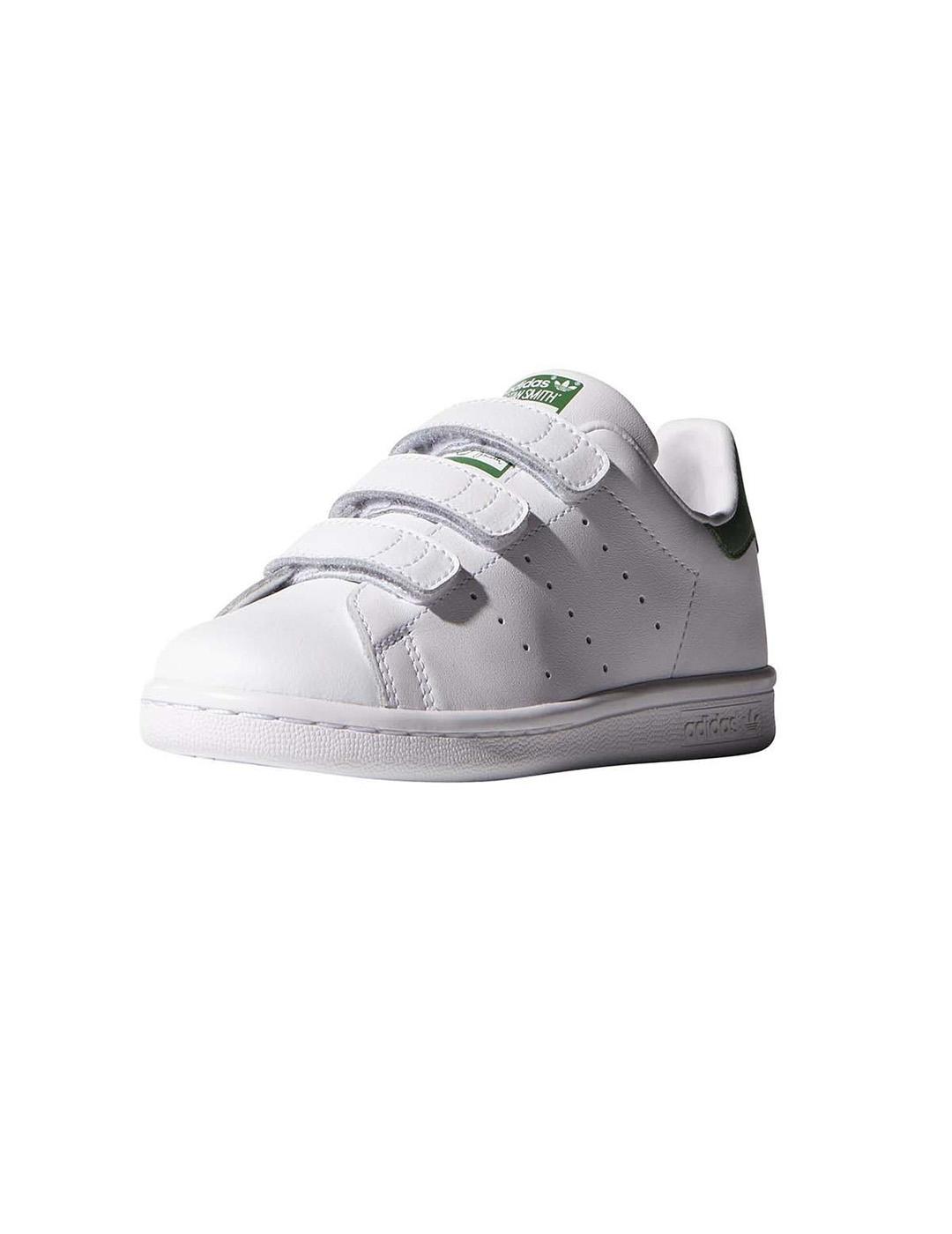 ZAPATILLA ADIDAS STAN SMITH CF C NIÑO BLANCO VERDE