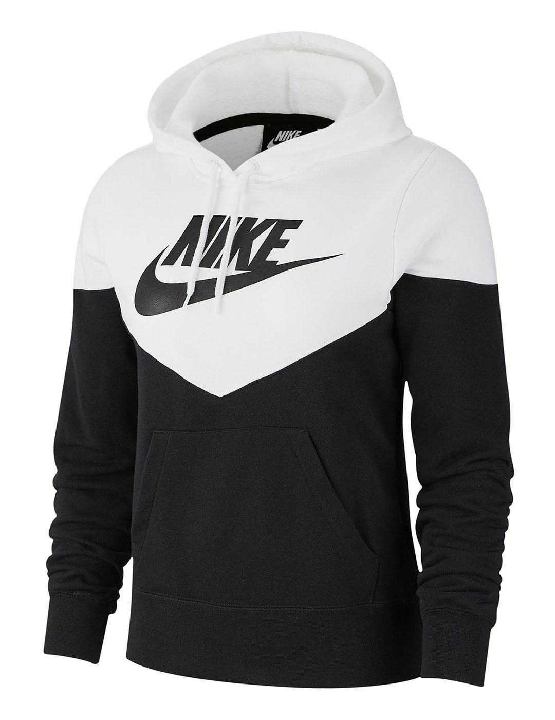 Sudadera nike negra y orders blanca