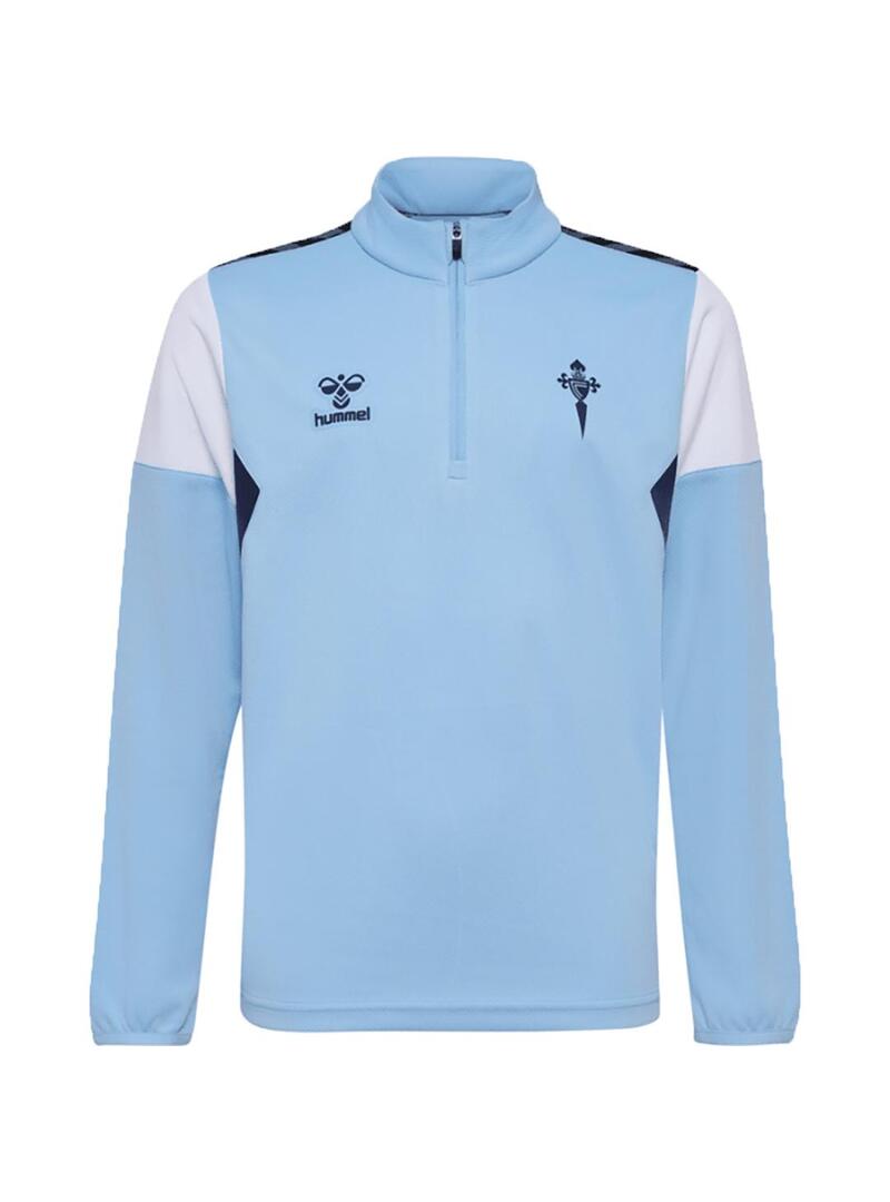 Sudadera Real Club Celta de Vigo y HUMMEL azul para niños.