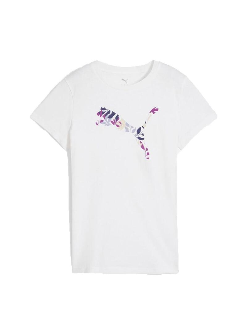 Camiseta Puma graphics floral cat logo tee