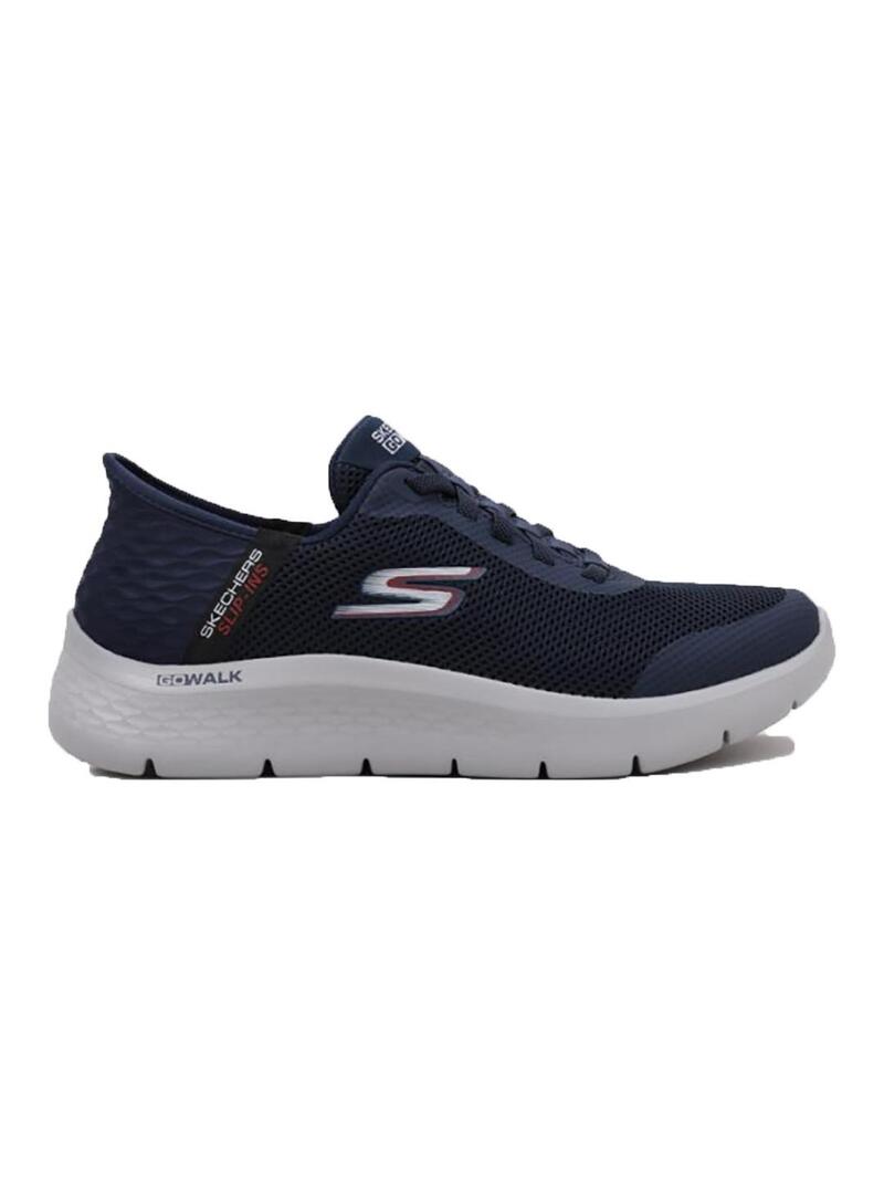 Zapatilla Skechers go walk flex- hands up navy