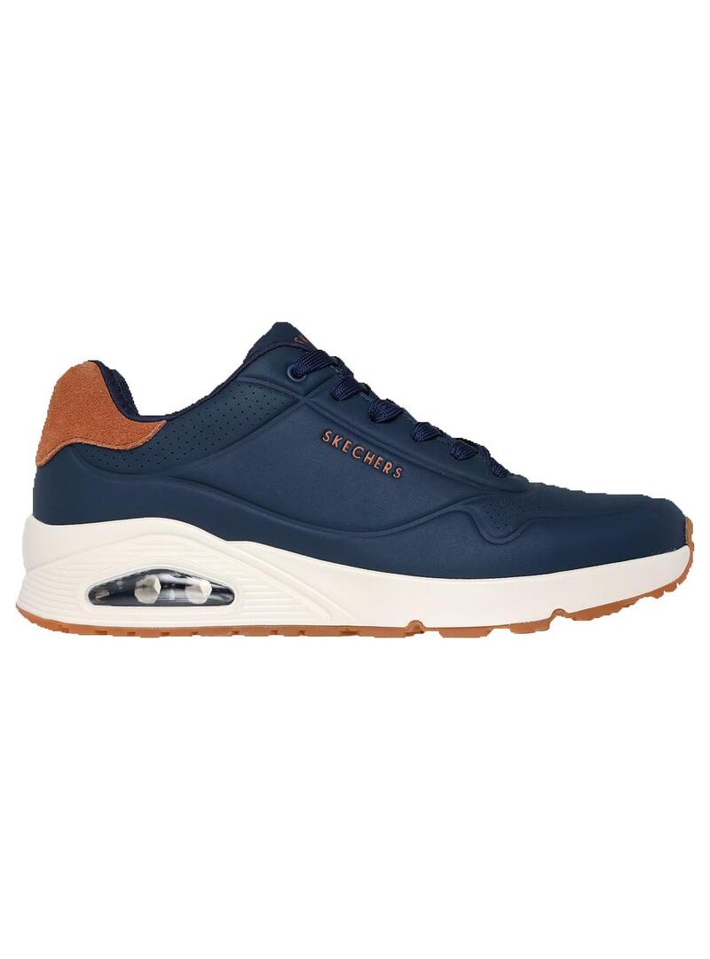 Zapatilla Skechers uno-suited on air navy