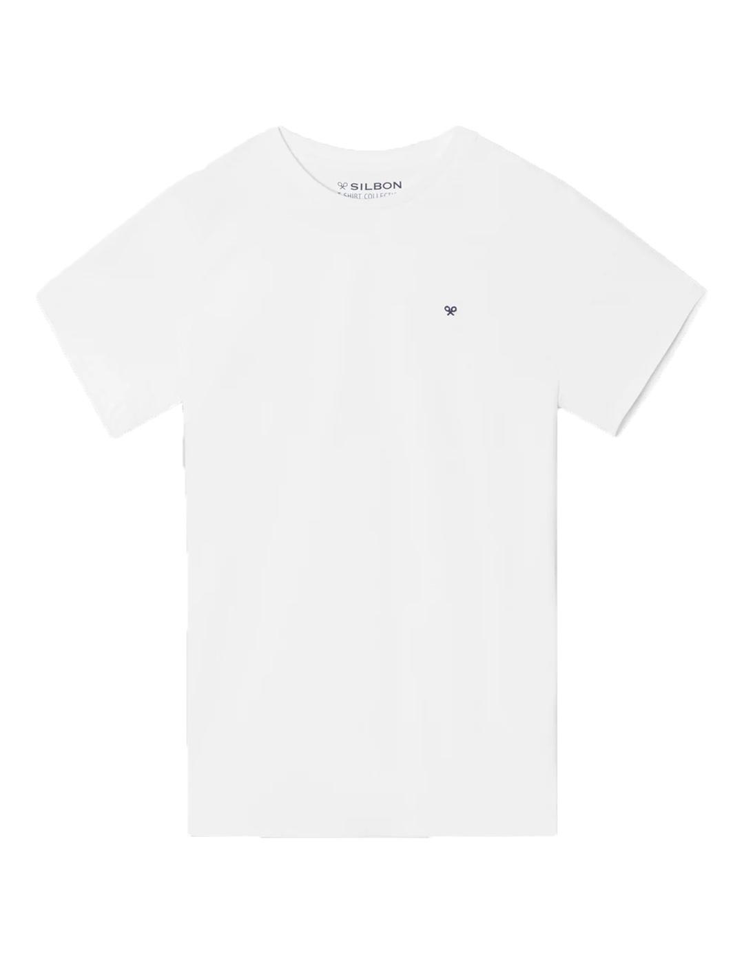 Camiseta Silbon minilogo blanco