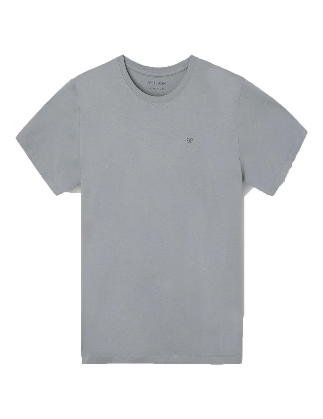Camiseta Silbon  pixel etnico azul gris
